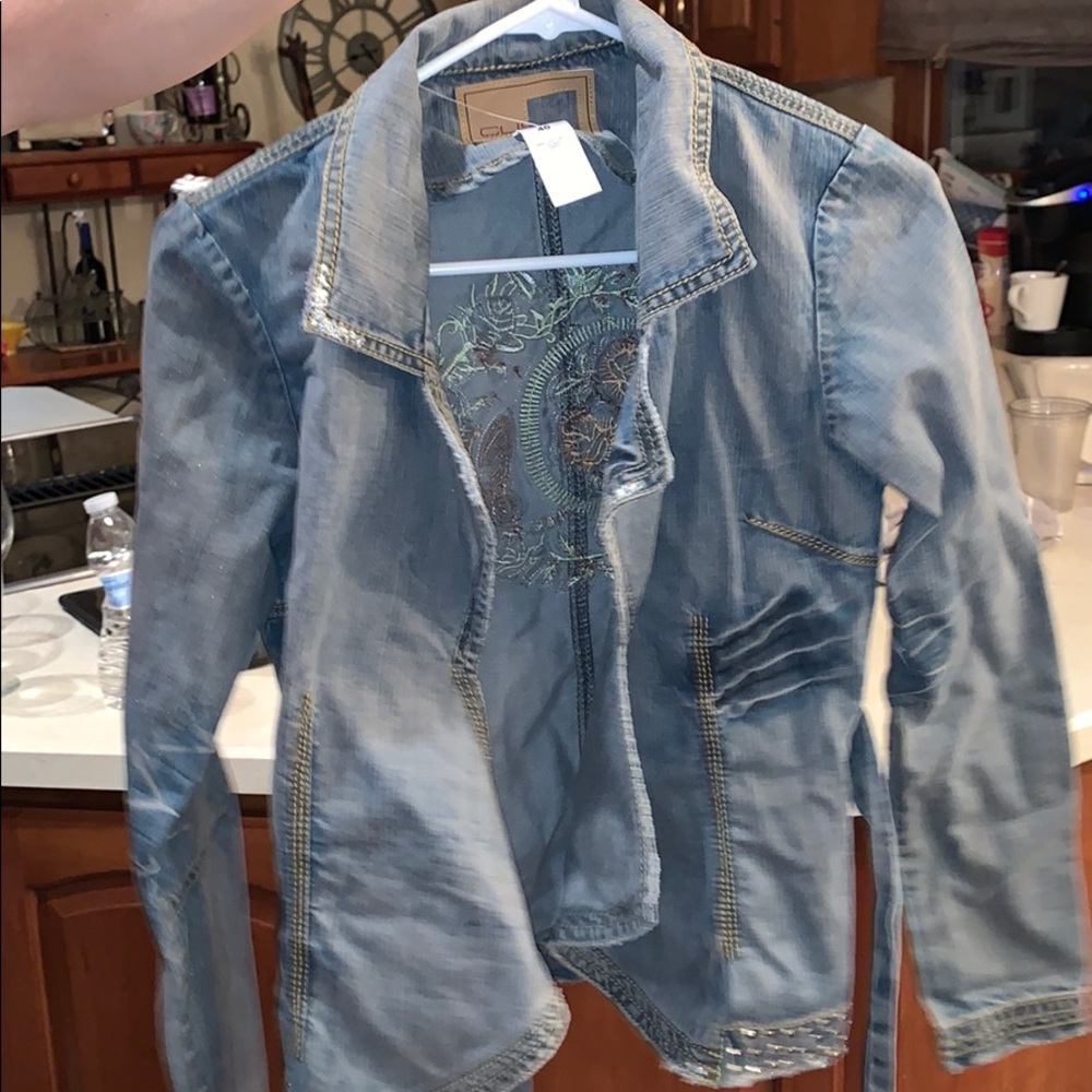 Distressed Denim Jacket